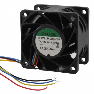 PF60381BX-000U-S99 by Sunon Fans - FAN AXIAL 60X38MM 12VDC WIRE