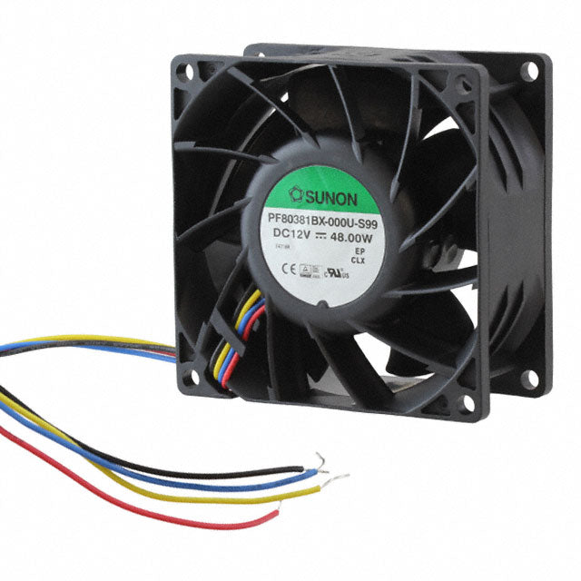PF80381BX-000U-S99 by Sunon Fans - FAN AXIAL 80X38MM 12VDC WIRE