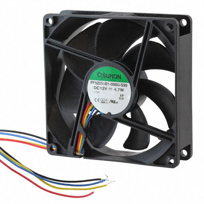 PF92251B1-000U-S99 by Sunon Fans - FAN AXIAL 92X25MM 12VDC WIRE
