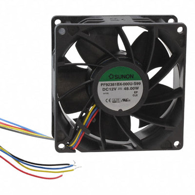 PF92381BX-000U-S99 by Sunon Fans - FAN AXIAL 92X38MM 12VDC WIRE