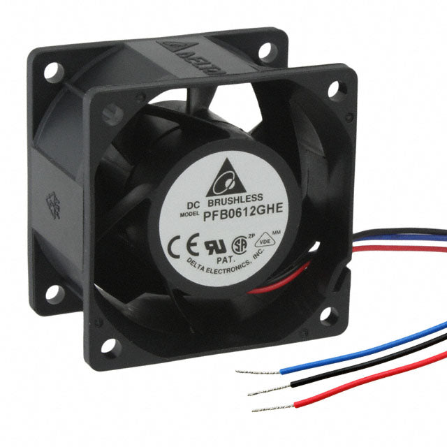 PFB0612GHE-R00 by Delta Electronics - FAN AXIAL 60X38MM 12VDC WIRE