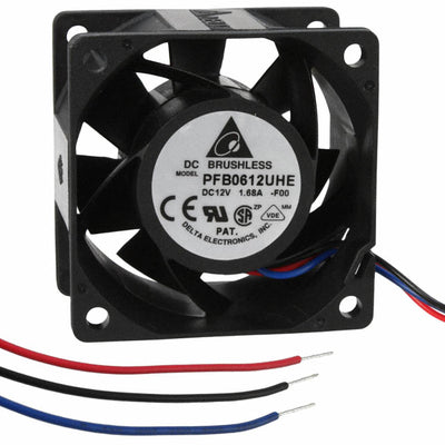 PFB0612UHE-F00 by Delta Electronics - FAN AXIAL 60X38MM 12VDC WIRE