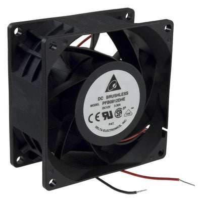 PFB0812DHE by Delta Electronics - FAN AXIAL 80X38MM 12VDC WIRE