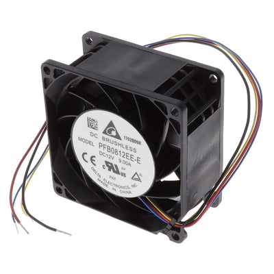 PFB0812EE-E by Delta Electronics - FAN AXIAL 80X38MM 12VDC WIRE