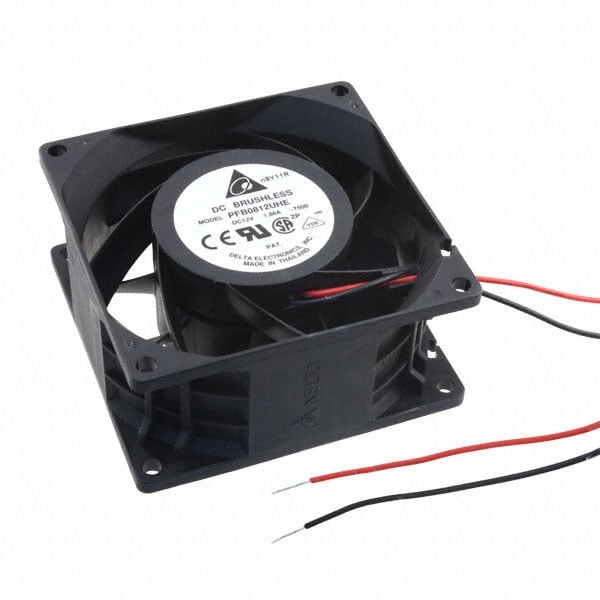PFB0812UHE-T500 by Delta Electronics - FAN AXIAL 80X38MM 12VDC WIRE