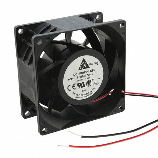 PFB0812UHE by Delta Electronics - FAN AXIAL 80X38MM 12VDC WIRE