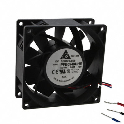 PFB0948UHE-F00 by Delta Electronics - FAN AXIAL 92X38MM 48VDC WIRE