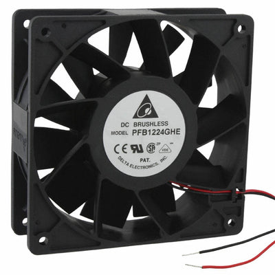 PFB1224GHE-T500 by Delta Electronics - FAN AXIAL 120X38MM 24VDC WIRE