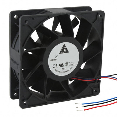 PFB1224UHE-T50F by Delta Electronics - FAN AXIAL 120X38MM 24VDC WIRE