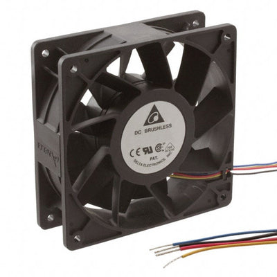 PFC1248DE-F00 by Delta Electronics - FAN AXIAL 120X38MM 48VDC WIRE