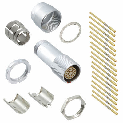 PFG.2B.318.CYMD92 by LEMO - CONNECTOR RECPT FMALE 18POS GOLD CRIMP