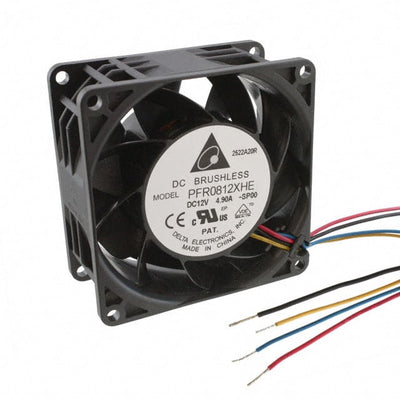 PFR0812XHE-SP00 by Delta Electronics - FAN AXIAL 80X38MM 12VDC WIRE