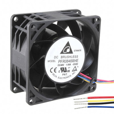 PFR0848XHE-DV82 by Delta Electronics - FAN AXIAL 80X38MM 48VDC WIRE