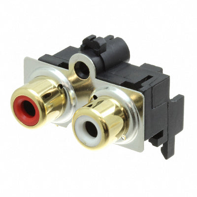 PJRAS2X1S01AUX by Switchcraft Inc. - CONNECTOR RCA JACK MONO 3.2MM R/A