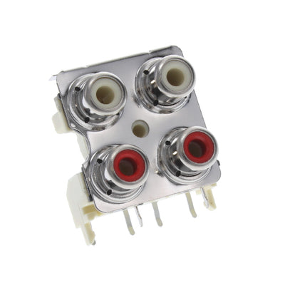 PJRAS2X2S01X by Switchcraft Inc. - CONNECTOR RCA JACK MONO 3.2MM R/A