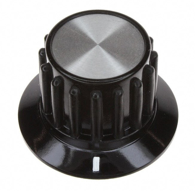 PKA90B1/4 by TE Connectivity ALCOSWITCH Switches - KNOB RIBBED W/SKIRT 0.250"" PLAST