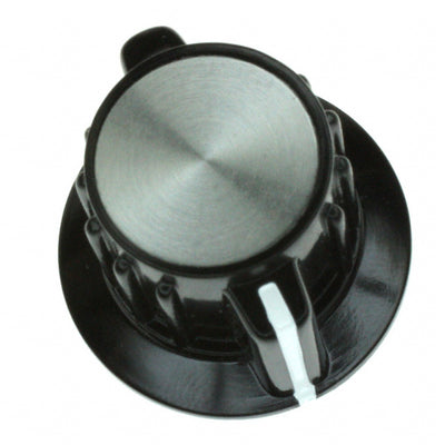 PKAP70B1/4 by TE Connectivity ALCOSWITCH Switches - KNOB RIBBED W/SKIRT 0.250"" PLAST