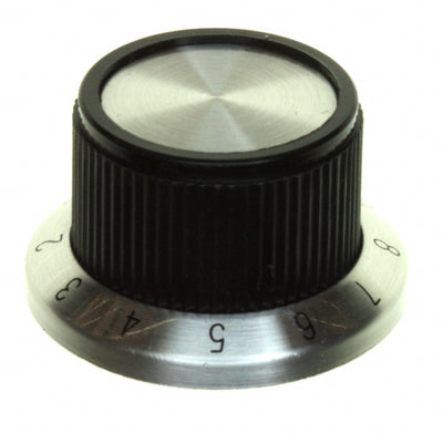 PKD70B101/4 by TE Connectivity ALCOSWITCH Switches - KNOB KNURLED W/SKRT 0.250"" PLAST