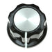 PKES90B1/4 by TE Connectivity ALCOSWITCH Switches - KNOB FLUTED W/SKIRT 0.250"" PLAST