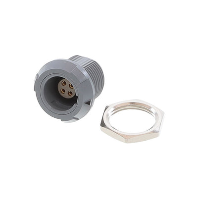 PLG.M0.4SL.LG by LEMO - CONNECTOR RECPT FMALE 4P GOLD SLDR CUP