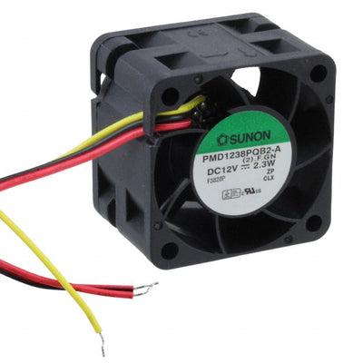 PMD1238PQB2-A(2).F.GN by Sunon Fans - FAN AXIAL 38X28MM 12VDC WIRE