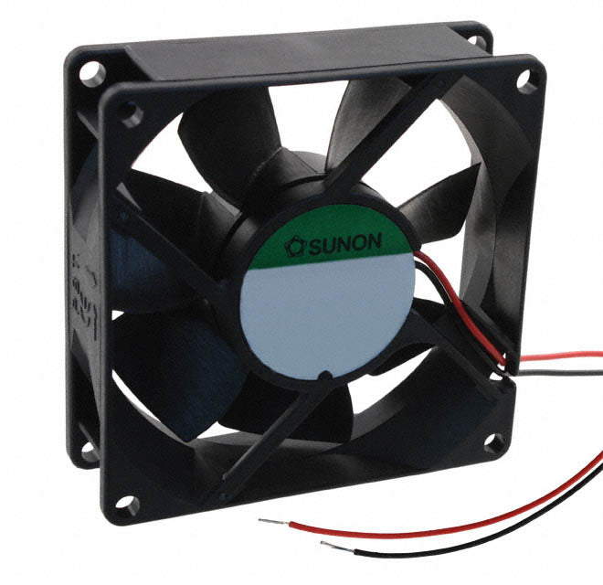PMD1208PTB1-A.(2).GN by Sunon Fans - FAN AXIAL 80X25MM 12VDC WIRE