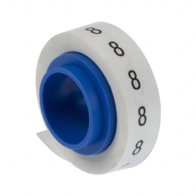 PMDR-8 by Panduit Corp - WIRE MARKER TAPE WHITE 8'ROLL