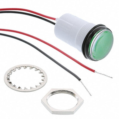 PML50GFVW by Visual Communications Company - VCC - LED GREEN ROUND PANEL MOUNT