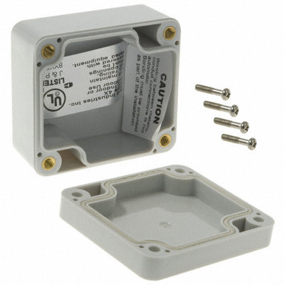 PN-1320 by Bud Industries - BOX PLAS GRAY 2.520""L X 2.283""W