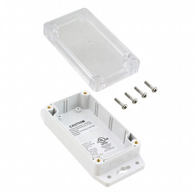 PN-1321-CMB by Bud Industries - BOX PLSTC GRAY/CLR 4.53""LX2.56""W