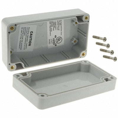 PN-1321-DG by Bud Industries - BOX ABS GRAY 4.528""L X 2.559""W