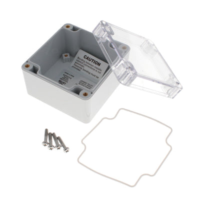 PN-1331-AC by Bud Industries - BOX PLAS GRY/CLR 3.23""L X 3.15""W