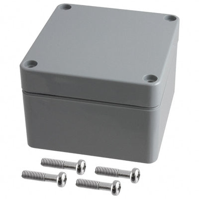 PN-1331-DG by Bud Industries - BOX ABS GRAY 3.228""L X 3.150""W