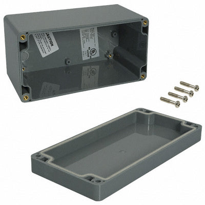PN-1333-DG by Bud Industries - BOX ABS GRAY 6.299""L X 3.150""W