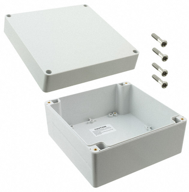 PN-1339 by Bud Industries - BOX PLAS GRAY 6.300""L X 6.300""W