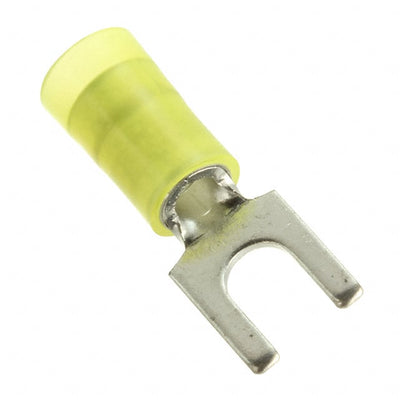 PN10-10F-L by Panduit Corp - CONNECTOR SPADE TERM 10-12AWG #10 YEL