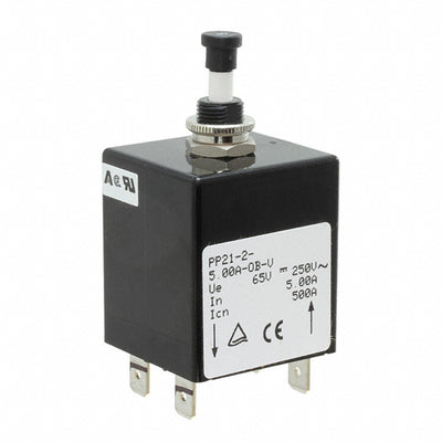 PP21-2-5.00A-OB-V by Sensata-Airpax - CIR BRKR MAG-HYDR 5A PUSH-PULL