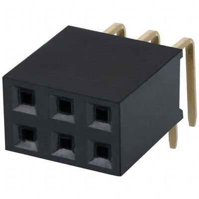 PPPC032LJBN-RC by Sullins Connector Solutions - CONNECTOR HDR 6POS 0.1 GOLD PCB R/A