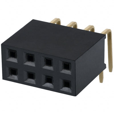 PPPC042LJBN by Sullins Connector Solutions - CONNECTOR HDR 8POS 0.1 GOLD PCB R/A