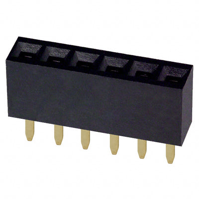 PPPC061LFBN by Sullins Connector Solutions - CONNECTOR HDR 6POS 0.1 GOLD PCB