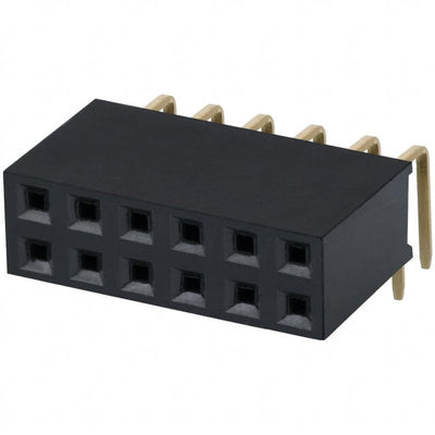 PPPC062LJBN-RC by Sullins Connector Solutions - CONNECTOR HDR 12POS 0.1 GOLD PCB R/A