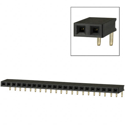 PPPC221LGBN by Sullins Connector Solutions - CONNECTOR HDR 22POS 0.1 GOLD PCB R/A