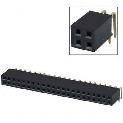 PPPC222LJBN-RC by Sullins Connector Solutions - CONNECTOR HDR 44POS 0.1 GOLD PCB R/A