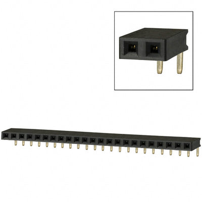 PPPC231LGBN by Sullins Connector Solutions - CONNECTOR HDR 23POS 0.1 GOLD PCB R/A