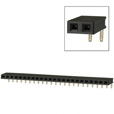 PPPC241LGBN by Sullins Connector Solutions - CONNECTOR HDR 24POS 0.1 GOLD PCB R/A