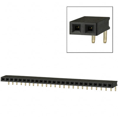 PPPC251LGBN-RC by Sullins Connector Solutions - CONNECTOR HDR 25POS 0.1 GOLD PCB R/A