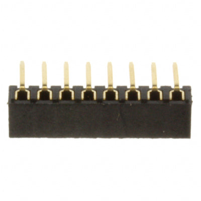NPPN081FGGN-RC by Sullins Connector Solutions - CONNECTOR HDR 8POS 0.079 GOLD PCB R/A