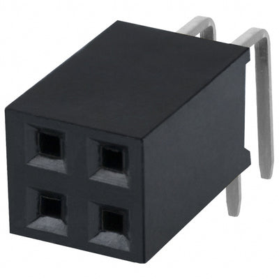 PPTC022LJBN-RC by Sullins Connector Solutions - CONNECTOR HDR 4POS 0.1 TIN PCB R/A