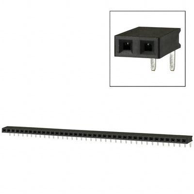 PPTC381LGBN-RC by Sullins Connector Solutions - CONNECTOR HDR 38POS 0.1 TIN PCB R/A
