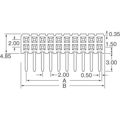 PPPN242FJFN by Sullins Connector Solutions - CONNECTOR HDR 48P 0.079 GOLD PCB R/A